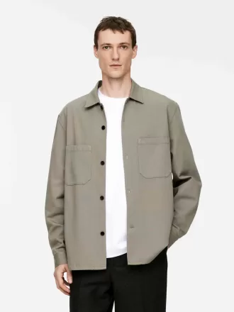 Overshirt aus Baumwolltwill