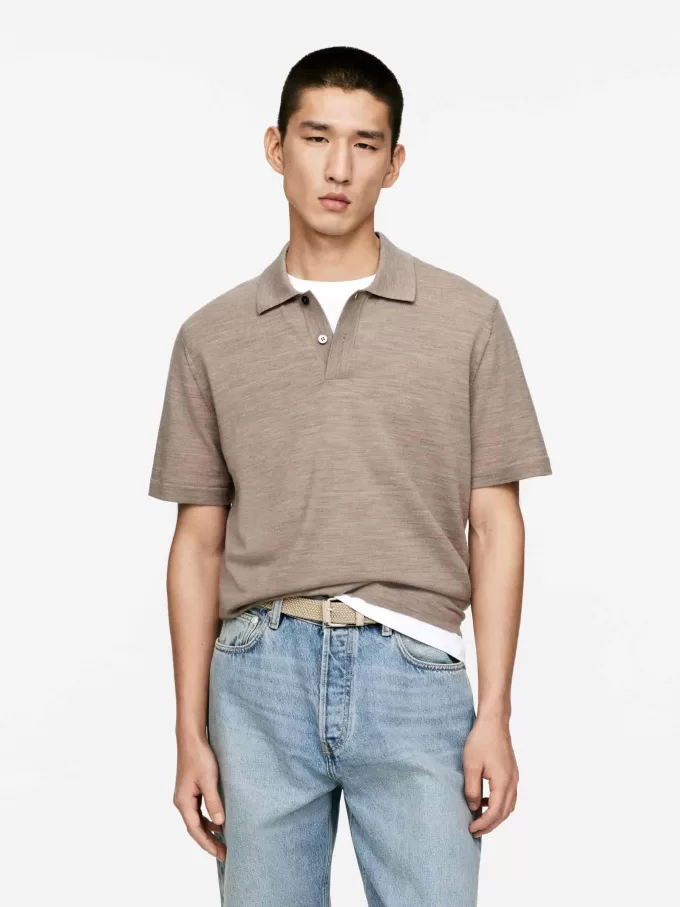 Poloshirt aus Wolle Poloshirt aus Wolle