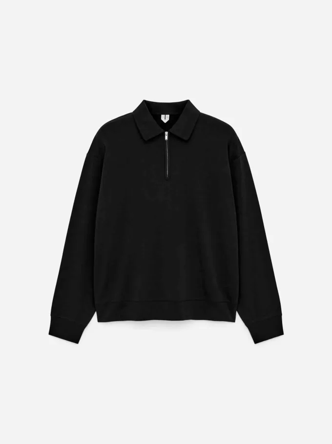 Poloshirt mit halbem Reißverschluss Poloshirt mit halbem Reißverschluss