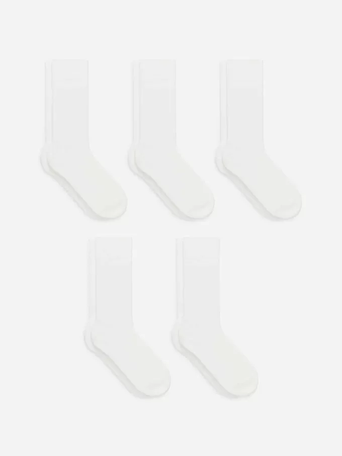 Socken aus Supima-Baumwollripp, 5 Paar