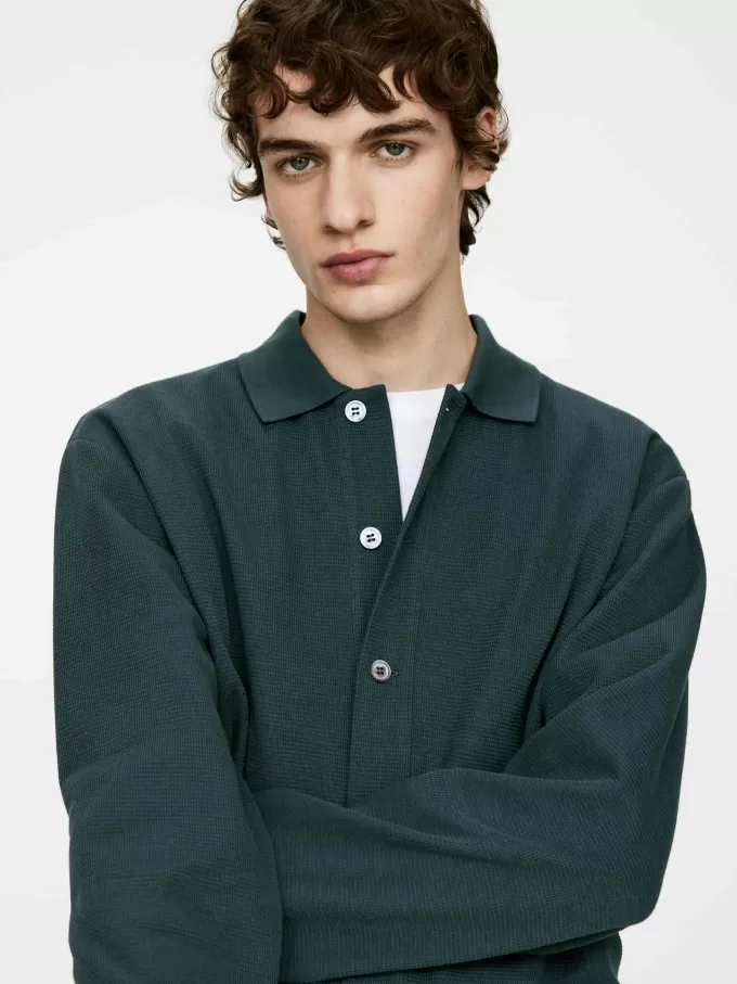 Strickjacke aus Baumwolljersey Strickjacke aus Baumwolljersey