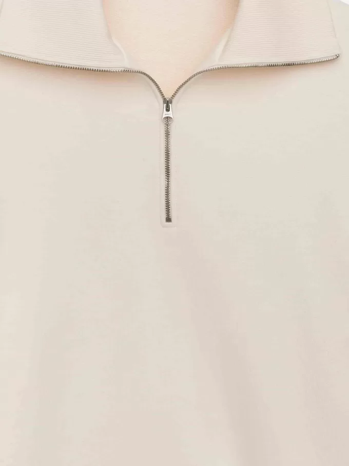 Sweatshirt mit halbem Reißverschluss Sweatshirt mit halbem Reißverschluss