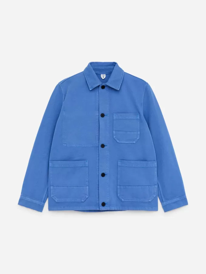 Überfärbtes Twill-Overshirt Überfärbtes Twill-Overshirt