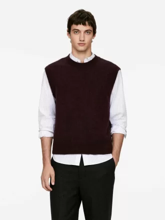 Weste aus Alpaka-Woll-Mischung Weste aus Alpaka-Woll-Mischung